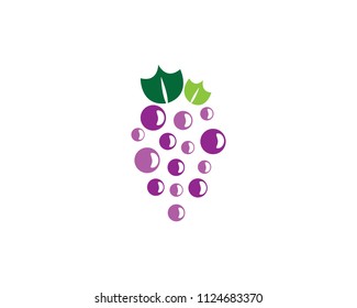 Grape symbol illustration design