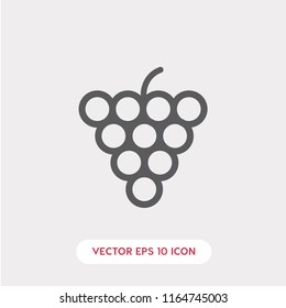 Grape vector icon, fruit symbol