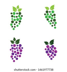Grape vector icon illustration design