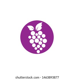Grape vector icon illustration design
