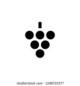 grape vector icon. grape sign on white background. grape icon for web and app