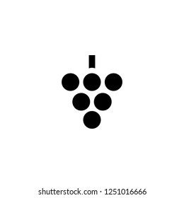 grape vector icon. grape sign on white background. grape icon for web and app