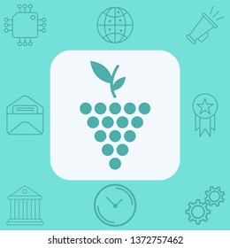 Grape vector icon sign symbol