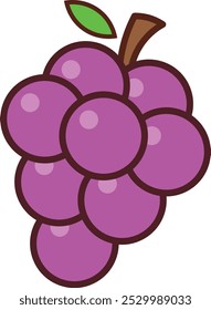 Grape Vector Illustration Art Delicious