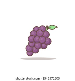 grape vector illustration in isolated white