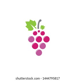 Grape vector illustration logo template icon