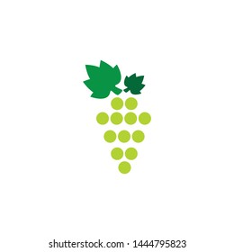 Grape vector illustration logo template icon