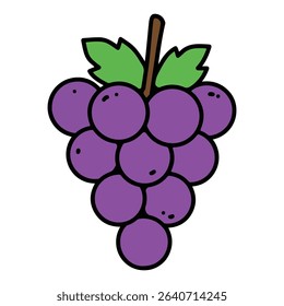 Grape vector illustration, simple design