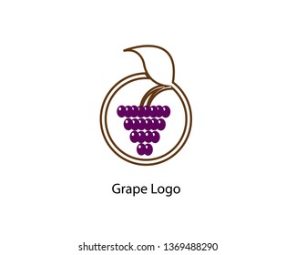 Grape vector logo - Vector
