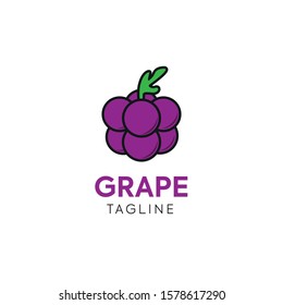 grape vector purple color cartoon style