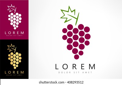Grape vector symbol 