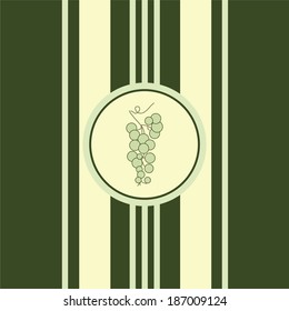 Grape vine silhouette. Vector illustration.