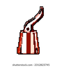 grape wine cork game pixel art retro vector. bit grape wine cork. old vintage illustration