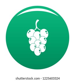 Grape for wine icon. Simple illustration of grape for wine vector icon for any design green