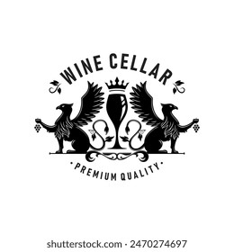 Grape Wine Logo Design Image