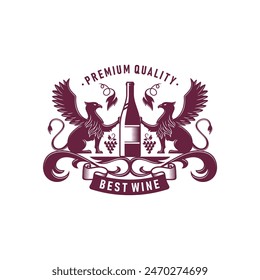 Grape Wine Logo Design Image