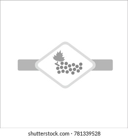 Grape Wine Logo Icon Square