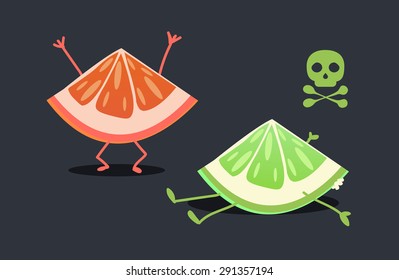 Grapefruit character: Rotten fruit