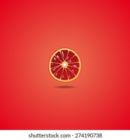 Grapefruit cross section background