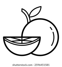 Grapefruit drink icon vector design illustration