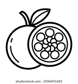 Grapefruit drink icon vector design illustration