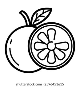 Grapefruit drink icon vector design illustration