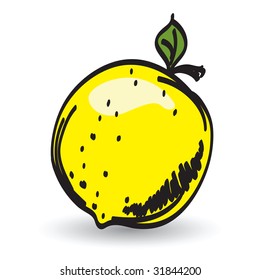 Grapefruit editable vector