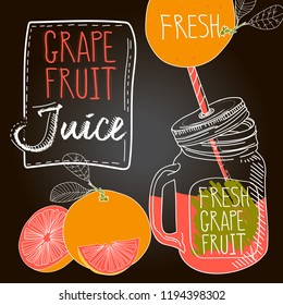 Grapefruit fresh juice
