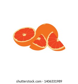 Grapefruit icon isolated on white background. Simple grapefruit symbol , vector illustration for web and mobile design