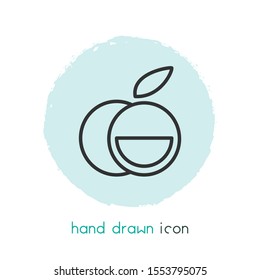 Grapefruit icon line element. Vector illustration of grapefruit icon line isolated on clean background for your web mobile app logo design.