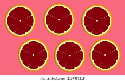 Grapefruit icon pattern vector illustration for background and other