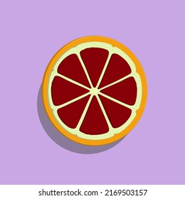 Grapefruit-Symbol, Vektorgrafik für Hintergrund und andere