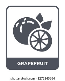 grapefruit icon vector on white background, grapefruit trendy filled icons from Fruits and vegetables collection, grapefruit simple element illustration