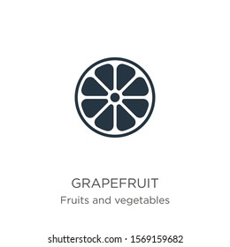 Grapefruit icon vector. Trendy flat grapefruit icon from fruits and vegetables collection isolated on white background. Vector illustration can be used for web and mobile graphic design, logo, eps10