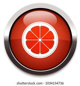 grapefruit isolated vector icon
