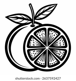 grapefruit line art vector icon