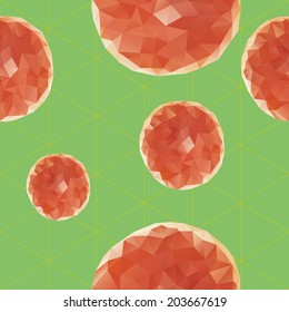  Grapefruit seamless pattern