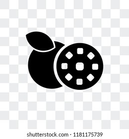 Grapefruit vector icon isolated on transparent background, Grapefruit logo concept