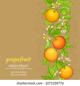 grapefruit vector pattern 