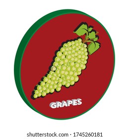 
grapes 3D  clip art.in the graphic arts,refers to pre-made images used to illustrate any medium. clip art 
