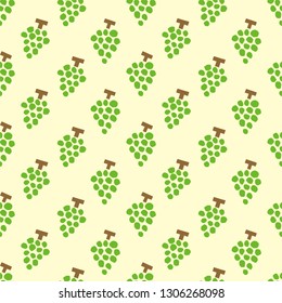 Grapes background. Seamless pattern.Vector.