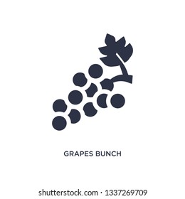 grapes bunch icon. Simple element illustration from greece concept. grapes bunch editable symbol design on white background. Can be use for web and mobile.