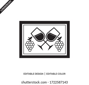 Grapes bunch outline icon. linear style sign for mobile concept and web design. Healthy fruit simple line vector icon. Symbol, logo illustration. Pixel perfect vector graphics