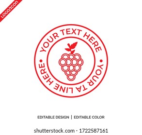 Grapes bunch outline icon. linear style sign for mobile concept and web design. Healthy fruit simple line vector icon. Symbol, logo illustration. Pixel perfect vector graphics