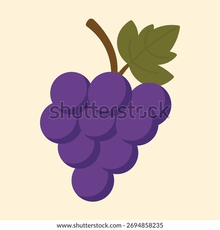 Grapes bunch purple fruit icon