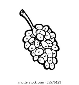 caricatura de uvas
