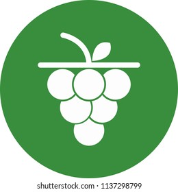 Grapes Circle Icon