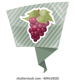 Grapes colorful icon