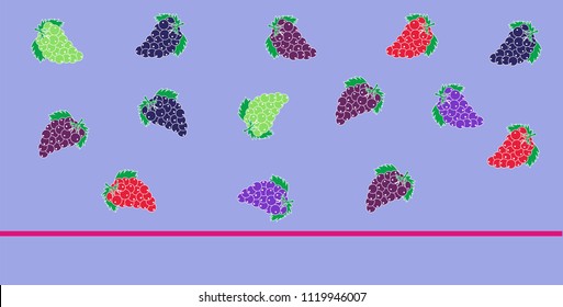 grapes design on beautiful background vector illustration