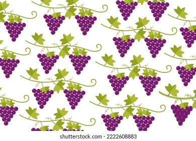 grapes design purple berry pattern vector seamless